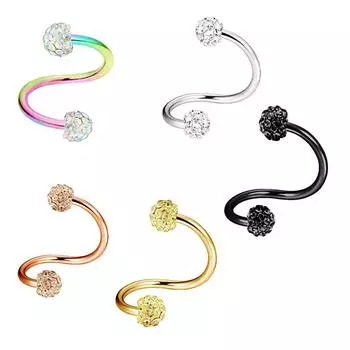 1 шт. новые серьги-гвоздики геометрической формы из нержавеющей стали, серьги-гвоздики с шариком S, ювелирные изделия для пирсинга, 1 шт.