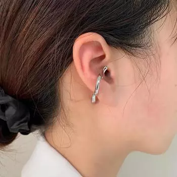 1 шт. новые серьги-клипсы в стиле простых серег мужского и женского темперамента в форме змеи с пряжкой для ушей спиралью без отверстия для уха модные уши