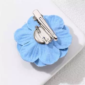 1 шт. новые синие тканевые броши-цветы камелии для женщин, ручная работа, тканевые художественные булавки для лацканов, корсажные модные ювелирные изделия, значки, аксессуары A1