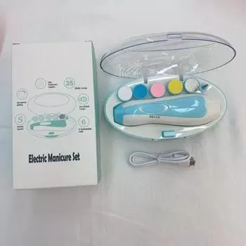 1 шт. Новые светящиеся кусачки для ногтей с защитой от защемления, стрижка мяса, детский электрический набор для стрижки ногтей, детская пилка для ногтей
