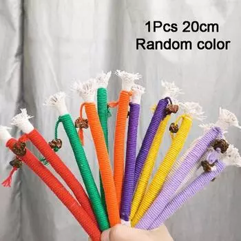 1 шт. Новые товары для животных, жевательная игрушка для кошек, чистка зубов, избавление от скуки, устойчивые к укусам игрушки, хлопковая веревка, согнутая для собственного удовольствия, прочные бусины