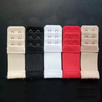 1 шт./новые женские удлинители бюстгальтера, 3 ряда, 2 крючка, эластичная регулируемая удлиняющая застежка для нижнего белья красный