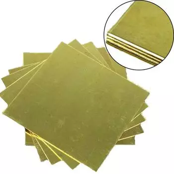 1 шт., новый, 1,5 мм x 100 мм x 100 мм, H62, латунный металлический медный лист, блок срезов