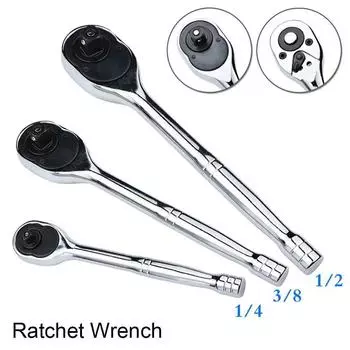 1 шт. новый 24-зубчатый храповой ключ с квадратной головкой, быстросъемный торцевой гаечный ключ, реверсивный ручной инструмент для ремонта с высоким крутящим моментом