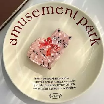 1 шт. Новый бант, клипса для царапания когтей, милая и сладкая клипса-акула, затылок, клипса для хвостика, вогнутая заколка для волос, аксессуар для волос