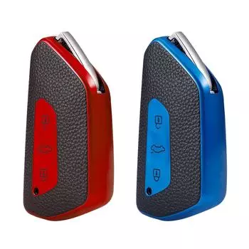 1 шт. новый чехол для ключа автомобиля для VW Golf 8 Mk8 для Skoda Octavia 4 8 A8 MK4 VAG Group Seat Leon с дистанционным управлением красный