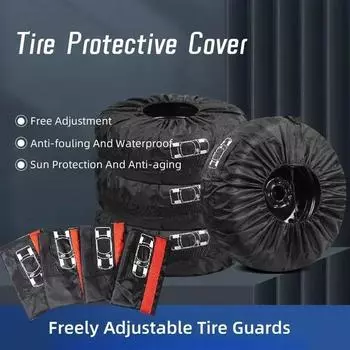 1 шт. новый чехол для запасного колеса автомобиля, полиэстер, сумки для хранения автомобильных колес, аксессуары для шин, пылезащитный протектор, стиль