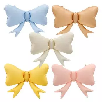 1 шт. новый цветной бант из алюминиевой пленки, воздушный шар, подходящий для празднования дня рождения, вечеринки, домашнего фона, украшения Other жёлтый