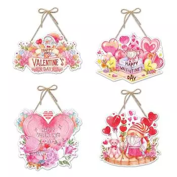 1 шт. Новый День святого Валентина розовый подвесной дверной декор для вечеринки декоративный кулон 1
