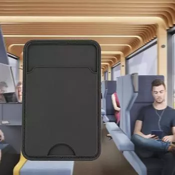 1 шт. новый держатель для карт - универсальный для автобусных карт, банковских карт, а также служит в качестве удобной наклейки на заднюю часть сотового телефона и держателя для карт на дверь чёрный