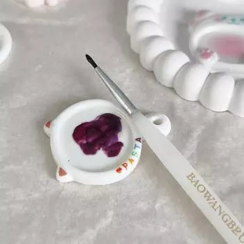 1 шт., новый дизайн, симпатичная палитра для колец из смолы, мини-портативная палитра для пальцев, инструменты для ногтей, художественные принадлежности A1