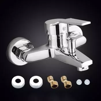 1 шт. новый хромированный смеситель для ванной и душа, настенный смеситель для ванны, смеситель для ванны