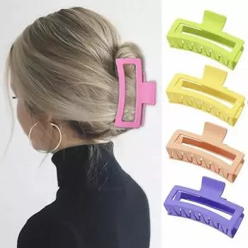 1 шт. Новый коготь зажим для женщин Пластиковый коготь для волос Большой размер заколки для волос коготь