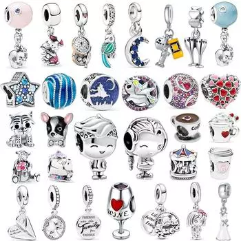 1 шт., новый милый кулон в виде слона для мальчиков и девочек, подходящий для оригинального браслета с подвесками, ожерелья, женских ювелирных изделий своими руками, подарков