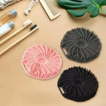 1 шт., новый мягкий силиконовый скребок для тела, ручная очищающая щетка для душа, отшелушивающий скребок для тела для душа, нежное отшелушивание и массаж