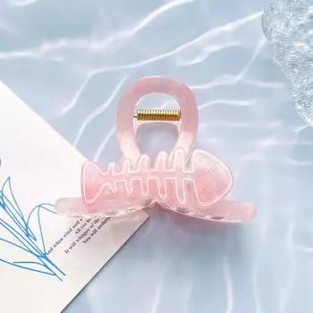 1 шт. Новый мультяшный зажим-краб «рыбья кость» для женщин, милый животный, сладкий зажим «акула», акриловый, разноцветный, для хвоста на затылке
