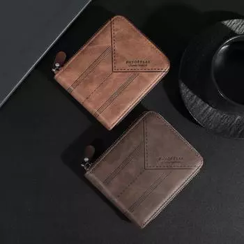 1 шт. Новый мужской кошелек, многофункциональный кошелек на молнии, универсальный держатель для карт с несколькими отделениями, мужской рождественский подарок