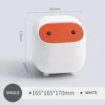 1 шт. Новый настольный мусорный бак Ninja, креативный небольшой офисный мини-корзина с двойным слоем, симпатичный мини-коробка для хранения мусора