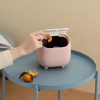 1 шт. Новый настольный мусорный бак Ninja, креативный небольшой офисный мини-корзина с двойным слоем, симпатичный мини-коробка для хранения мусора