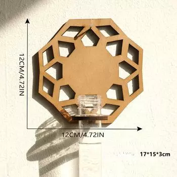 1 шт. новый продукт в форме цветка деревянная полая стойка для хранения растений простой домашний декор стены спальни подвеска 1PC