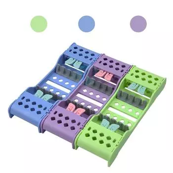 1 шт. Новый ящик для стоматологических инструментов 135 автоклавируемые пластиковые держатели стоматологических инструментов для 4 шт. 8 шт. инструментов коробка для стерилизации