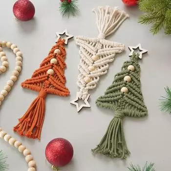 1 шт. Новый рождественский богемный ручной работы праздничный домашний декор рождественская елка подвесной гобелен