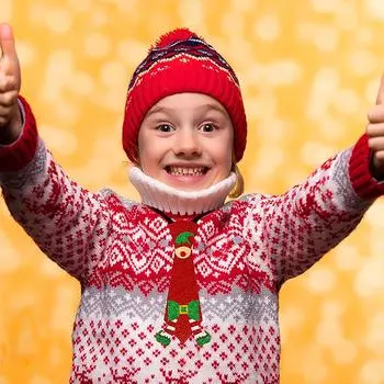 1 шт., новый рождественский галстук с изображением лося, рождественское украшение для вечеринки, детский подарок, фетровый Санта-Клаус, снеговик, ручная работа