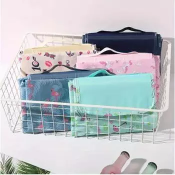 1 шт. Новый водонепроницаемый складной коврик для кемпинга на открытом воздухе, широкий коврик для пикника, клетчатое пляжное одеяло, многопользовательский туристический коврик 145x100cm