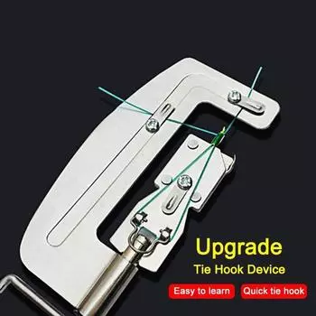 1 шт. новый высококачественный полуавтоматический портативный рыболовный крючок из нержавеющей стали для вязания крючков рыболовные снасти серебряный