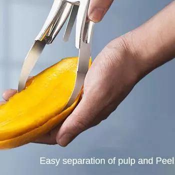 1 шт., нож для чистки манго, разделитель манго, овощечистка, слайсер, резак для манго, нож для резки фруктов, инструмент для чистки от сердцевины, нарезанный кубиками, кухонные принадлежности