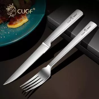 1 шт., нож для стейка из нержавеющей стали 316, вилка, ложка, утолщенный бытовой набор посуды в стиле вестерн, нож для стейка