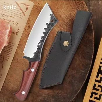 1 шт ножи ручной работы многоцелевой нож для резки домашний профессиональный поварской нож универсальный нож with cover