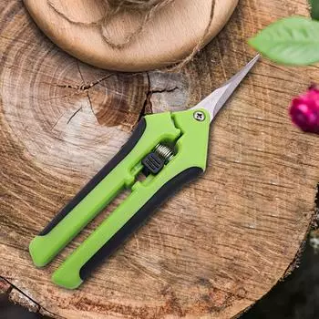1 шт. ножницы из нержавеющей стали для цветов, обрезка овощей и фруктов, кухонные садовые ножницы зелёный