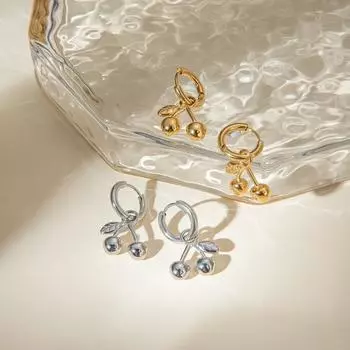 1 шт. NS стиль летний индивидуальный тренд универсальные серьги-подвески вишни серьги ювелирные изделия