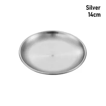 1 шт. обеденный диск из нержавеющей стали тарелка мелкая кухонные принадлежности столовая посуда блюдо фрукты торт закуски паста стейк 14/17/20/23/26 см