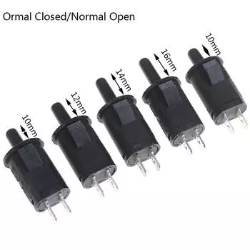 1 шт., обычный переключатель закрытой/открытой двери, шкаф для шкафа, закрытая кнопка переключения Closed,L:10mm