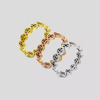 1 шт., очаровательное медное кольцо из нержавеющей стали, ювелирные изделия из титановой стали, простое модное креативное ювелирное кольцо 5