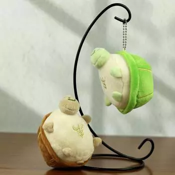 1 шт. Очаровательный милый плюшевый брелок в виде черепахи, мультяшная черепаха, сумка для подвешивания, аксессуары для самостоятельного изготовления, подарки на День святого Валентина коричневый