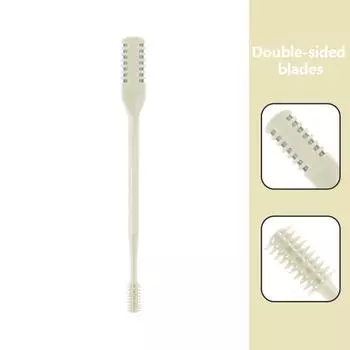 1 шт. очиститель для волос в носу с двойной головкой триммер для носа ножницы для волос в носу жёлтый