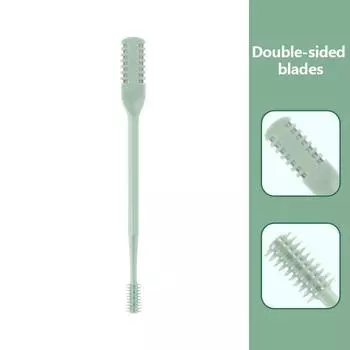 1 шт. очиститель для волос в носу с двойной головкой триммер для носа ножницы для волос в носу светло-зеленый