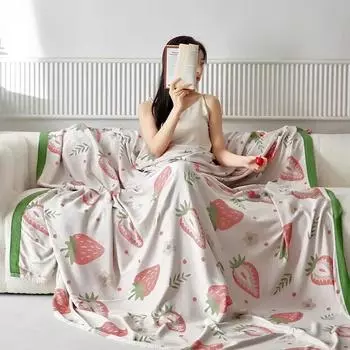 1 шт. Одеяло 100% бамбуковое волокно Одеяла Охлаждающее постельное белье Приятное для кожи полотенце Одеяла Шаль для дивана в клетку с рисунком панды Манта 150x200cm 1pc