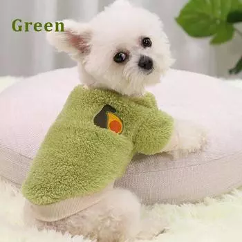 1 шт. Одежда для кошек и собак, йоркширский терьер, шнауцер, милый теплый свитер для собак, новогодний свитер для маленьких собак L зелёный