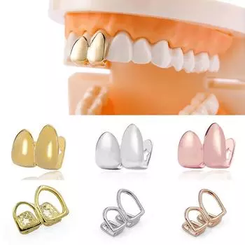 1 шт. одиночные колпачки для зубов, зубные протезы, позолоченные, простые, унисекс, аксессуары, хип-хоп, брекеты для зубов