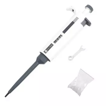 1 шт. Одноканальная ручная регулируемая пипетка пипетка лабораторный инструмент 0,5~10 мкл