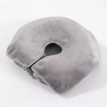 1 шт. Одноразовая накладка на подголовник для лица Эргономичный дизайн Подушка для лица для массажного стола Премиальный материал полотенца 35x28 см 1pc светло-серый