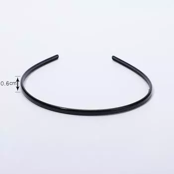 1 шт. Однотонная черная модная повязка на голову для девочек, простые женские повязки на голову, повседневные аксессуары для волос, пластиковые ободки