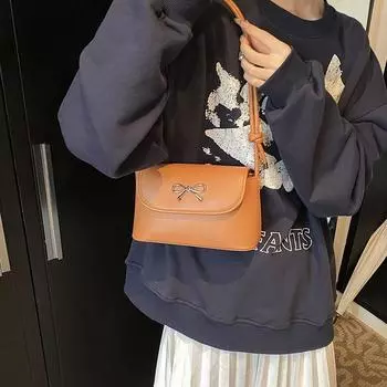 1 шт. однотонная квадратная сумка через плечо, модная женская сумка, в которую можно положить мобильный телефон