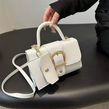 1 шт. Однотонная квадратная сумка на одно плечо, модная сумка через плечо с держателем для карт, в который можно положить мобильный телефон