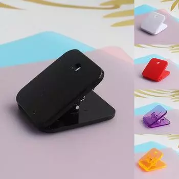 1 шт., однотонная скрепка для бумаги, квадратные зажимы, зажим для переплета, зажим для данных, зажим для хранения канцелярских товаров