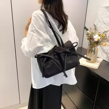 1 шт. однотонная женская сумка на одно плечо, большая вместимость, рабочая одежда, ручная сумка